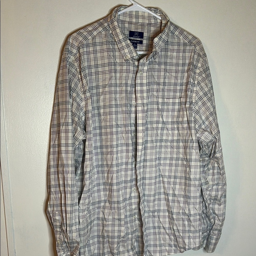 LL Bean Plaid Button-Up Shirt